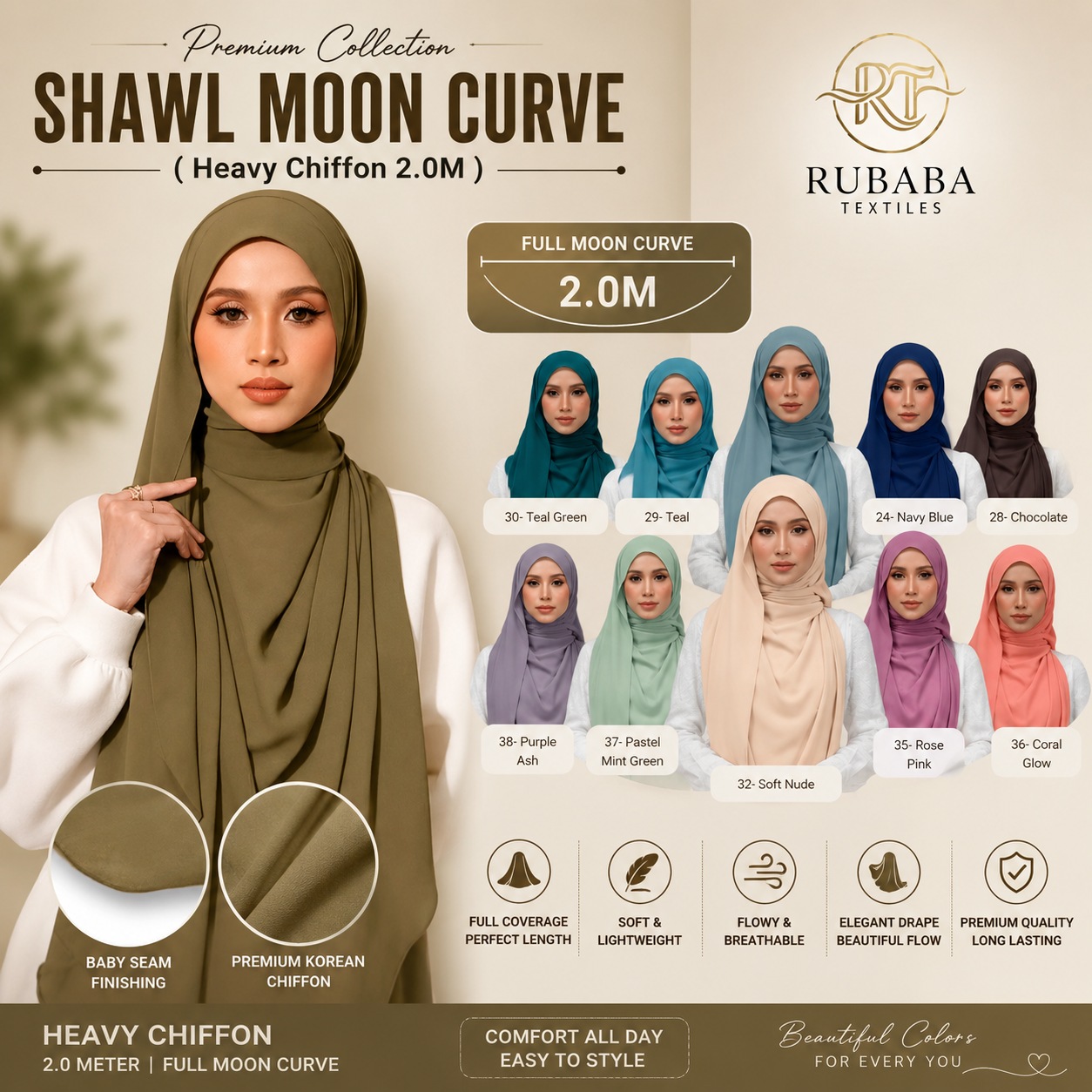 Shawl Moon Curve